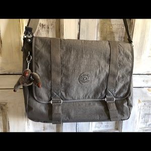 Kipling medium grey computer bag.